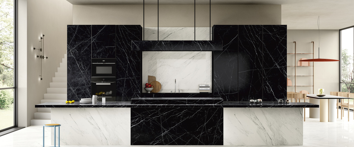 Столешница
 эффекты Мрамор dark marquina