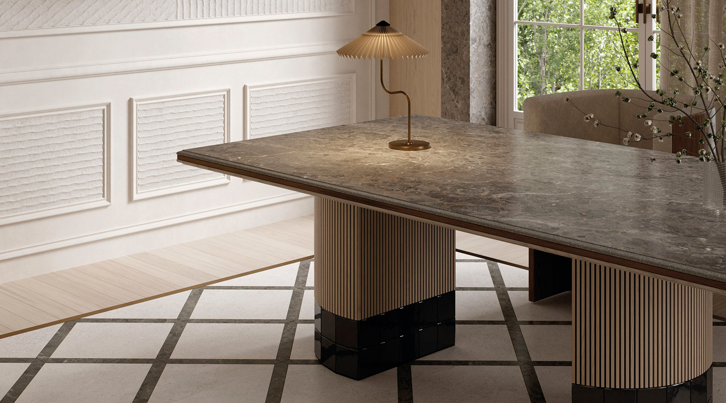 Столешница
 эффекты Камень grigio savelli